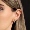 Серьги с бриллиантом
