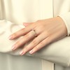 Кольцо с одинарником с бриллиантом