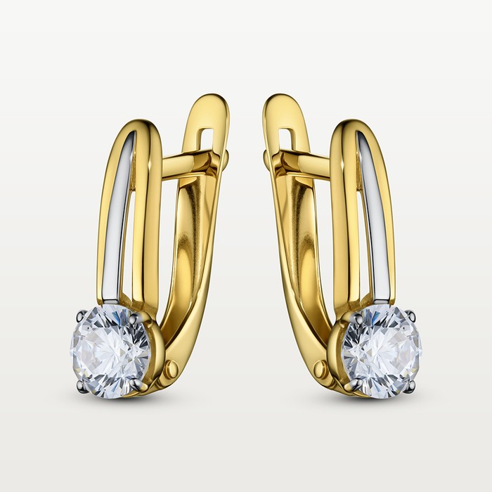 Серьги — с недрагоценными вставками, из золота Золото 585 пробы — Арт. 00003228