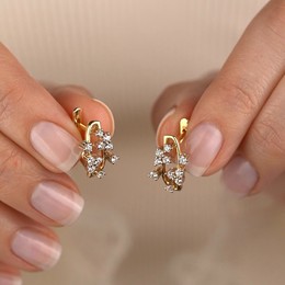 Серьги с бриллиантами