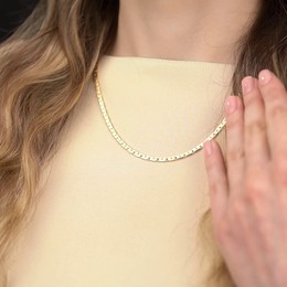 Цепь якорная плоская