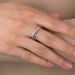 Кольцо с бриллиантами