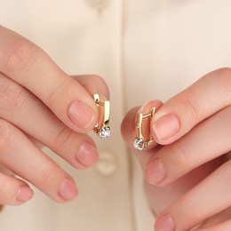 Серьги с бриллиантами