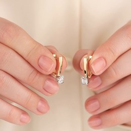 Серьги с бриллиантами