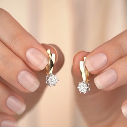 Серьги с бриллиантами