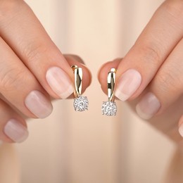 Серьги с бриллиантами