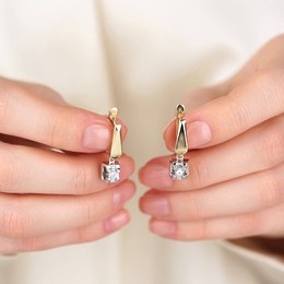 Серьги с бриллиантами