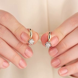 Серьги с бриллиантами