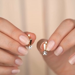 Серьги с бриллиантами